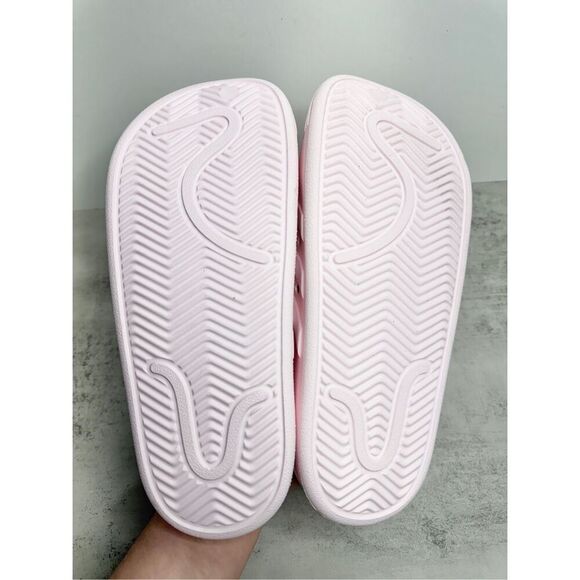 Adidas Adilette Clog Slide Sandals Pink Tint Size 10 Mens Slip On Slides - Picture 7 of 9